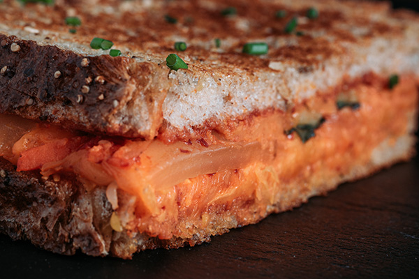 Kimchi grilled cheese